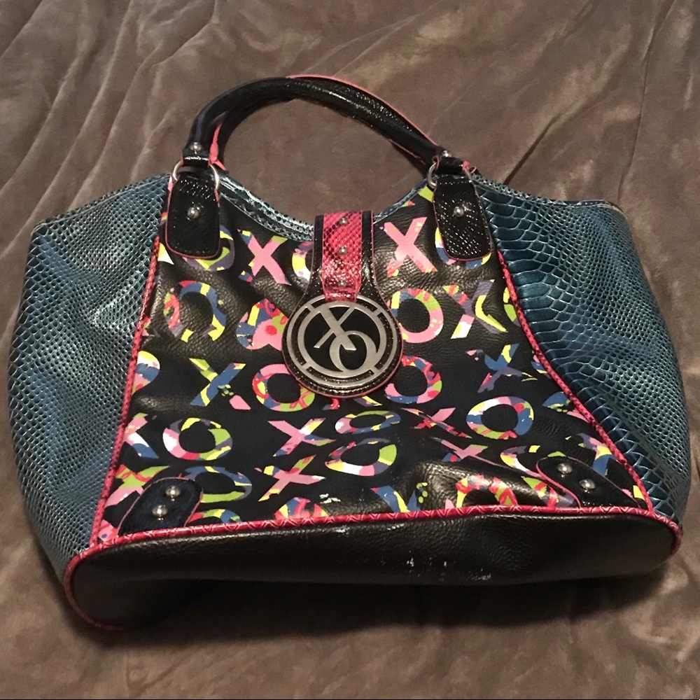 Vintage XOXO Shoulder Bag- Multicolor